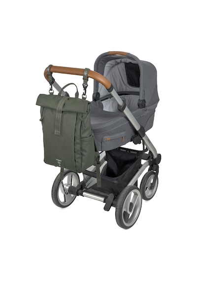 Lassig Rolltop Up Bebek Bakım Sırt Çantası Olive Haki