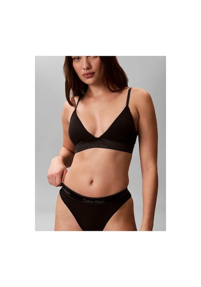 Calvin Klein Lıghtly Lıned Trıang Siyah Hafif Astarlı Üçgen Bralet-16276