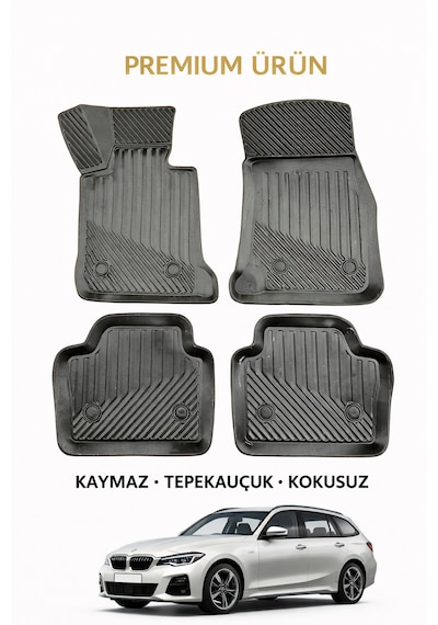 Bmw 3 Serisi E45 1997-2006 İle Uyumlu 3d Oto Paspas Premium