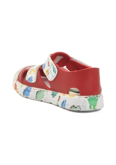 United Colors Of Benetton Kırmızı Cırtlı Kız Bebek Sandalet Bn-1409 B