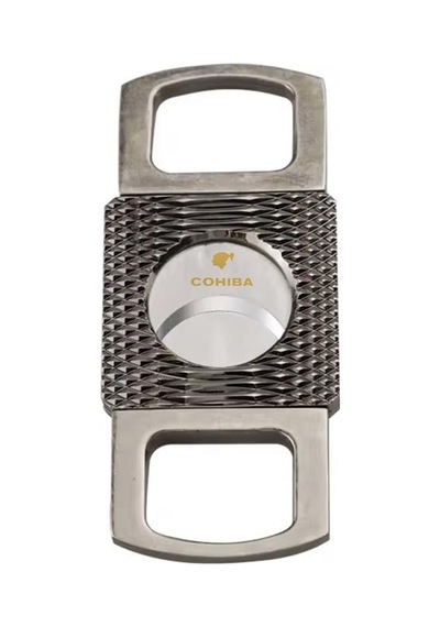 Cohiba Gümüş Desenli Metal Puro Makası Kesici 14131545