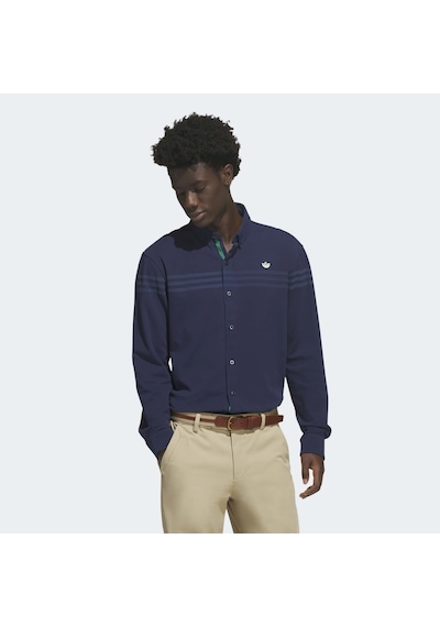 Adidas Originals Twistknit Erkek Lacivert Uzun Kollu Polo Tişört Kr5430