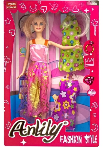 Anlily Yedek Elbiseli Bebek Seti - 02252 Lisinya