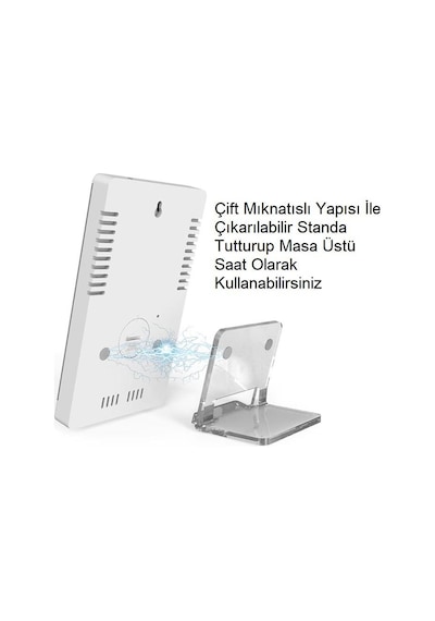 UpWay 6 inç Dijital Aynalı LED Ekran Masa Saati Alarm Sıcaklık Ne