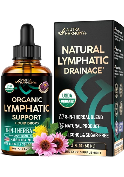Nutraharmony Organic Lymphatic Drainage Supplement 60 Ml Usa Menşeii Orijinal Dmmedicineden