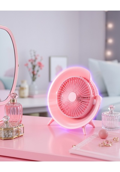 Usb Şarjlı 3 Hızlı Rgb Masa Fanı Uczzlm102-3