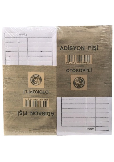 Dilman Adisyon Fişi Otokopili 2 Nüsha- 9 Adet