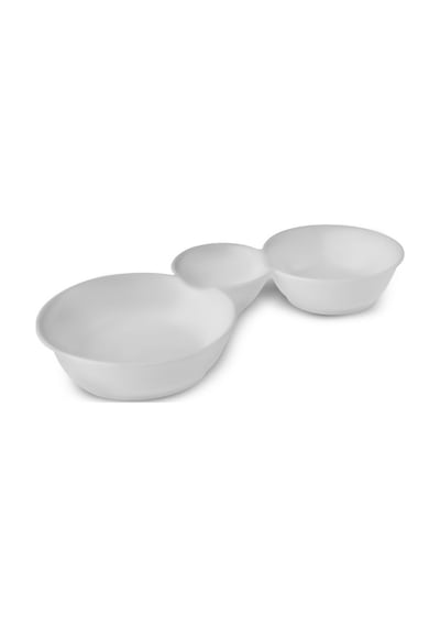 Karaca Carmen Trend 3 Bölmeli Sunum Tabağı 26 Cm
