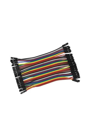 Robizstore-10Cm 40 Pin Dişi Dişi Dupont Kablo Breadboard Jumper Ayrılabilir