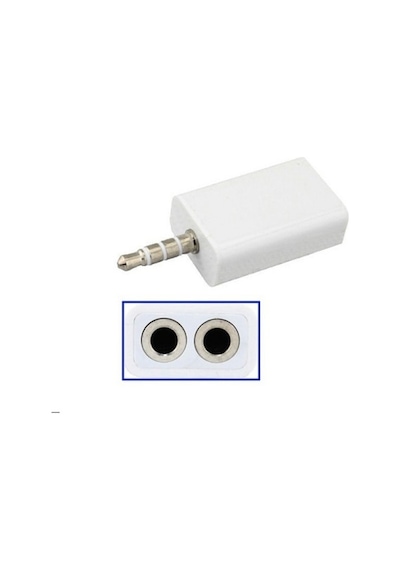 Apple Uyumlu iPhone Samsung Sony Lg Xiaomi 3.5Mm Stereo Kulaklık Çoklayıcı (533631677)