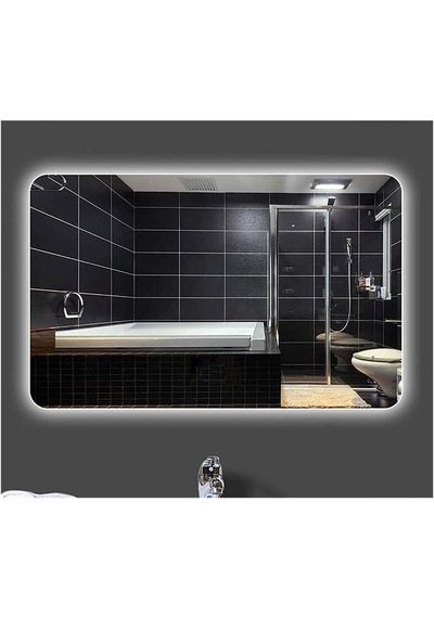 80X120 CM Ledli Ayna Banyo Aynası Dekoratif Ayna Boy Ayna Salon D