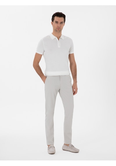 Cacharel Taş Slim Fit Pamuk Karışımlı Kanvas Pantolon Gri Cacharel Taş Slim Fit Pamuk Karışımlı Kanvas Pantolon Gri