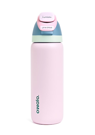 Owala 32 Oz 946 Ml Freesip Çift Katmanlı Paslanmaz Çelik Termos Kilitli Kapak Açık Pembe