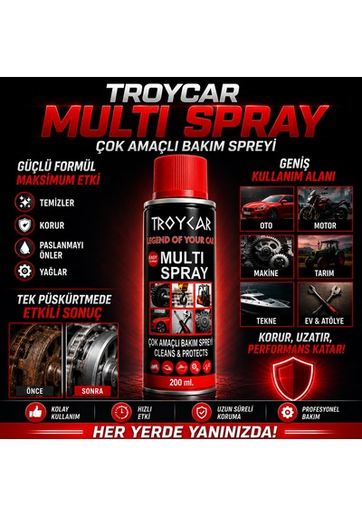 Troycar Çok Amaçlı Sprey 200 Ml 200ml