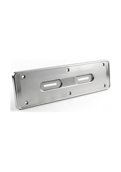 Mega Oto Market Krom Renk Paslanmaz Plastik Hummer Plakalık 55cm X 14cm 2 Adet
