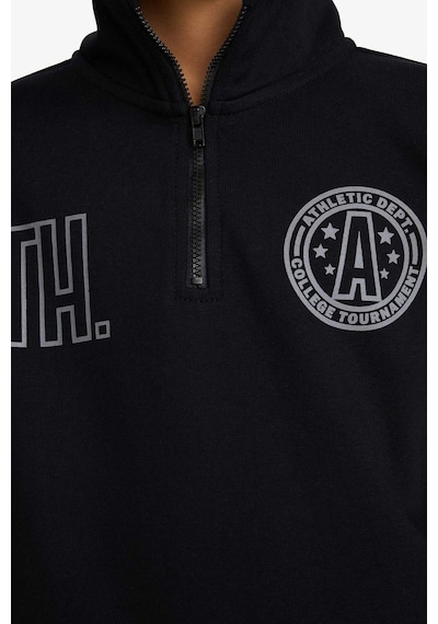 Defacto Erkek Çocuk Yarım Fermuarlı Dik Yaka Sırt Baskılı Sweatshirt G8370a825cwbk81 Siyah-bk81 Defacto Erkek Çocuk Yarım Fermuarlı Dik Yaka Sırt Baskılı Sweatshirt G8370a825cwbk81 Siyah-bk81