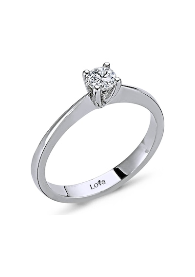 Lova D Renk 0,23 Karat Pırlanta Tektaş Yüzük - 1030044