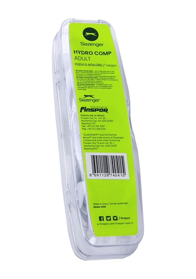 Slazenger Hydro 2328 Unisex  Beyaz Yüzücü Gözlüğü