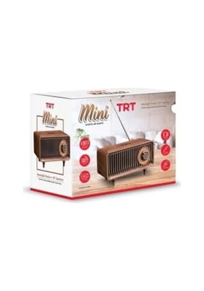 Trt Nostaljik Mini Radyo Özel Trt Kutusunda,bluetoothlu, Pil Ve Güç Kablosu Dahildir
