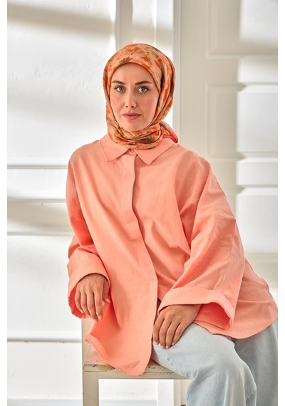 Silk Home Velora Eşarp 161001-10 Yeşil, Turuncu, Krem, Kahverengi