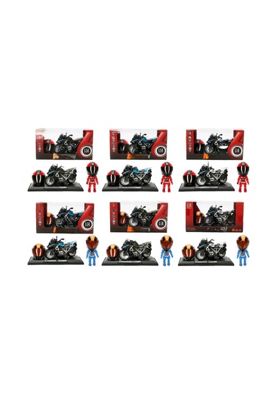 1:14 Sesli Ve Işıklı Çek Bırak Motosiklet Çok Renkli