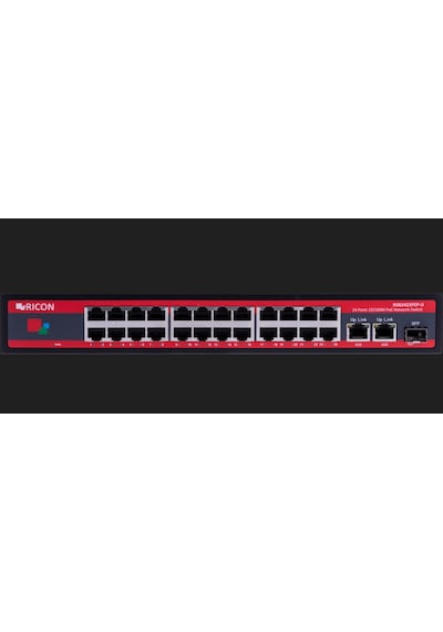 Ricon RSB2423FEP-U 24 Port Ethernet Power Over Ethernet Yönetilmeyen Switch