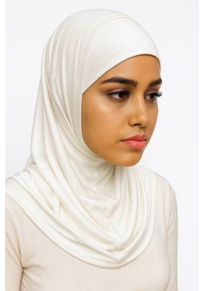 Aldaıyr Hijab 2 Parça Likra Kumaş Ekru