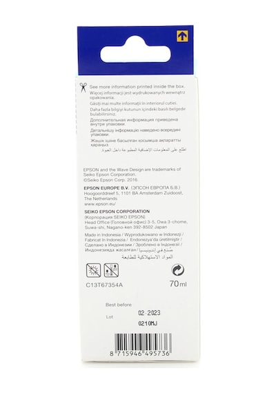 Epson T6735 / L800 / L805 / L810 / L850 / L1300 / L1800 Açık Mavi