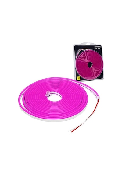 Powermaster 12 Volt 5 Metre Silikonlu Mor Neon Led Şerit