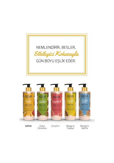 Şeftali Agiva Care & Beauty Yoğun Nemlendirici Ve Besleyici Vücut Losyonu 500 Ml
