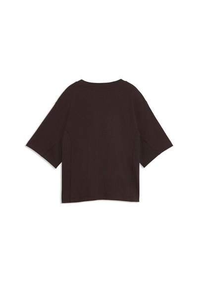 Puma Her Relaxed Kadın Kahverengi Günlük Stil T-shirt 69403033