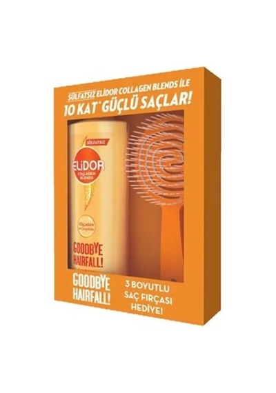 Collagen Blends Sülfatsız Dökülmelere Karşı Şampuan 350 Ml + 3 Boyutlu Saç Fırçası Hediye