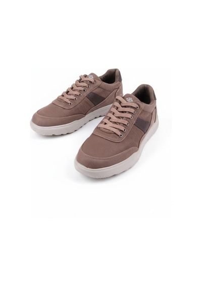Fort 0226 Dks Keten Rahat Hafif Sneaker Erkek Ayakkabı Vizon