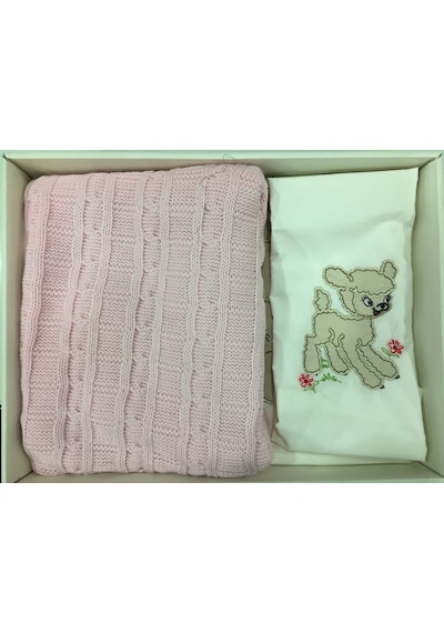 Gelin Home Kuzu Desen Triko Battaniyeli Bebek Nevresim Takımı