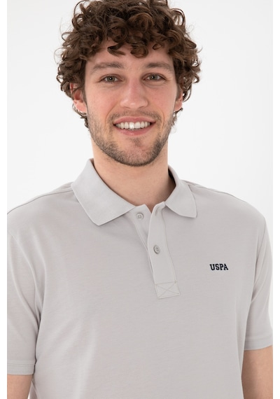 U.S. Polo Assn. Erkek Regular Fit Polo Yaka Açık Gri Basic Tişört 50306007-VR001 U.S. Polo Assn. Erkek Regular Fit Polo Yaka Açık Gri Basic Tişört 50306007-VR001