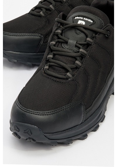 Pierre Cardin Erkek Kalın Taban Bağcıklı Comfort Sneaker Pc 023 Yukanay Siyah Siyah