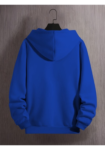 Uyguntarz Unisex Tembel Animal Baskılı Oversize Sweatshirt Mavi