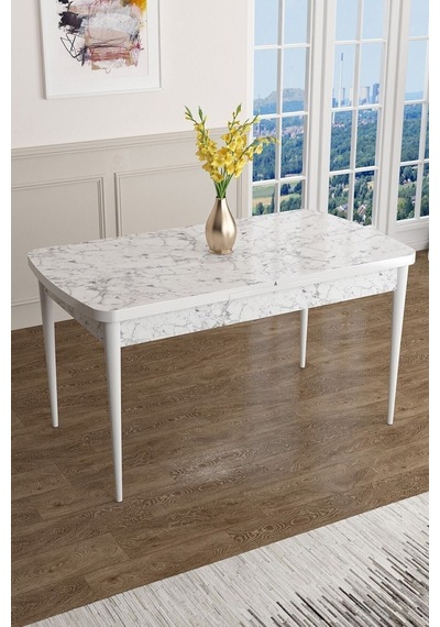 Canisa Concept Han Serisi 70x114 Açılabilir Mdf Mutfak Masası Takımı Beyaz Mermer Desen Masa 6 Cappucino Sandalye Masa Beyaz Mermer Sandalyeler Cappucıno Canisa Concept Han Serisi 70x114 Açılabilir Mdf Mutfak Masası Takımı Beyaz Mermer Desen Masa 6 Cappucino Sandalye Masa Beyaz Mermer Sandalyeler Cappucıno