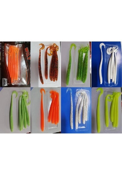 Wily Curly Silikon Yem 4.5 G 130 Mm 5 Li Paket Renk:5