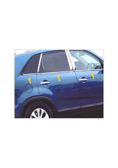 Agtuning Kia Sorento Krom Cam Çıtası 6 Parça 2009-2015 Arası P.Çelik