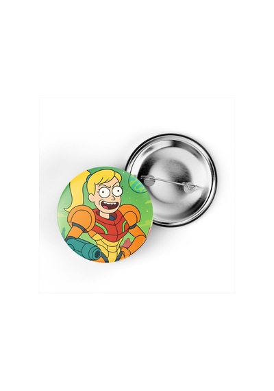 Samus Aran - 44 Mm İğneli Çanta Rozeti - 5 Adet Diğer