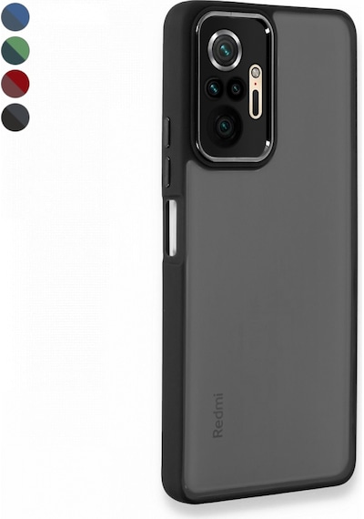 Xiaomi Redmi Note 10 Pro 4G Kılıf Freya Lazer Lens Kamera Çerçeveli Silikon Kapak