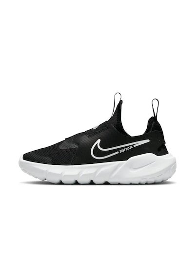 Nike Flex Runner 2 Psv Lastikli Unisex Çocuk Ayakkabısı Siyah Siyah - Beyaz