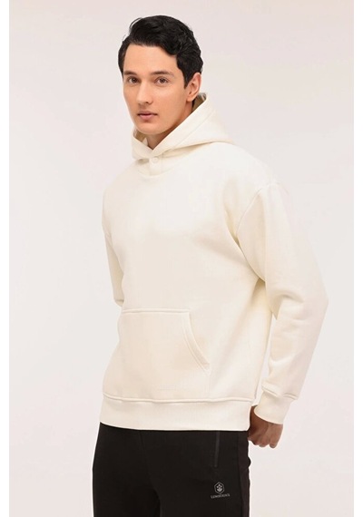 Lumberjack Ros 17hs109 Kapsonlu Erkek Sweat - Ekru