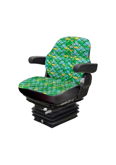 Kabinli Traktör 2 Parça Koltuk Kılıfı- Yeşil Kamuflaj - Impertex