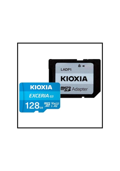 Kıoxıa 128gb Exceriag2, Lmex3l128gg2, A2 V30 4k, Cl10, 160mb/s, Microsd Kart Bellek Sd Adaptörlü