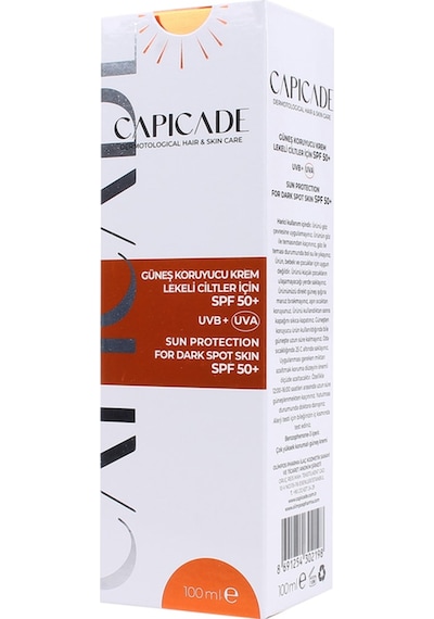Capicade Spf 50+ Güneş Koruyucu Krem Lekeli Ciltler 100 Ml