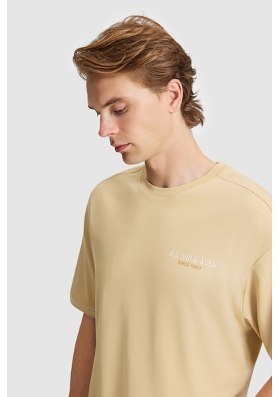 U.s. Polo Assn. Erkek Bej Tişört 50327169-vr011
