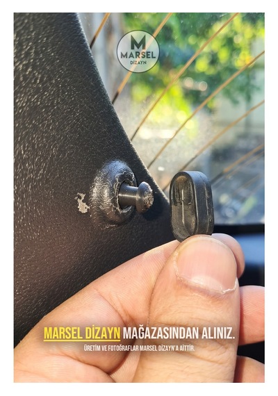 Marsel Dizayn Honda Civic Mk8 Pandizot Ipi Tutucu Pimi - 2 Adet - Siyah