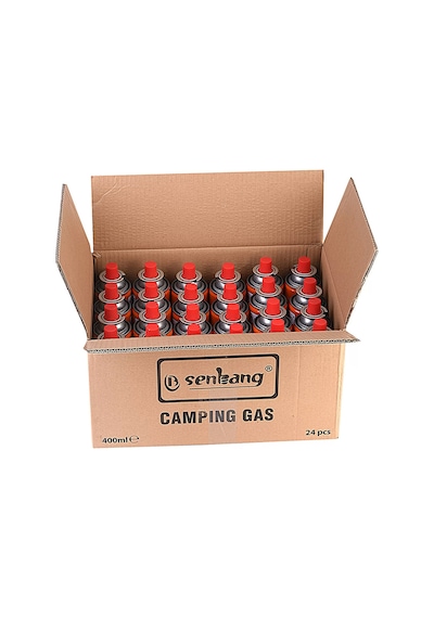 Merttools Kamp Ocak Gazı Valfli Kartuş 227gr - 24 Adet Turuncu